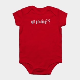 got pitching??? Baby Bodysuit